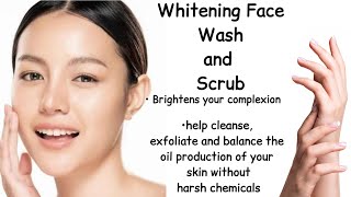 Whitening Fash Wash and Scrub  Brightens your complexion  cleanse skin without any harsh chemicals [upl. by Yajnas]