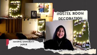 HOSTEL ROOM DECORATION  MANIPAL UNIVERSITY JAIPUR hostelroom manipaluniversityjaipur [upl. by Deedee237]