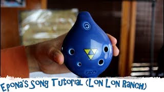 Eponas Song Tutorial for 12 and 6 hole ocarina  para Ocarina de 12 y 6 agujeros [upl. by Nibuz]