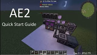 Applied Energistics 2 Quick Start Guide [upl. by Eceined346]