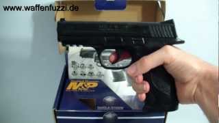 CO² Pistole SmithampWesson Mod MampP 45mm BB  Schreckschuss Gaswaffen Test wwwwaffenfuzzide [upl. by Symer]