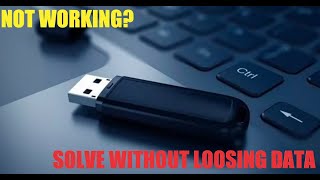 pen drive not showing in my computer  pendrive not detecting solution without data loss [upl. by Tsirc]