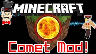 Minecraft Mods  COMET ARMAGEDDON Mod Meteors from the Sky Take Cover [upl. by Aenea]