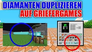 DIAMANTEN DUPLIZIEREN AUF GRIEFERGAMES MIT DIESEM BUG IN MINECRAFT [upl. by Atilrahc]