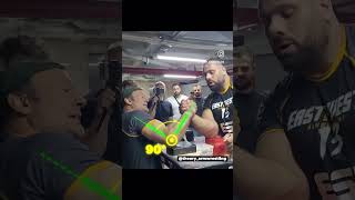 DEVON LARRATT VS LEVAN lutadebraço armwrestling training [upl. by Dias954]