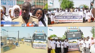 Kaolack Une caravane pour célébrer la 34 ème édition de la journée de lenfant Africain [upl. by Odilia]