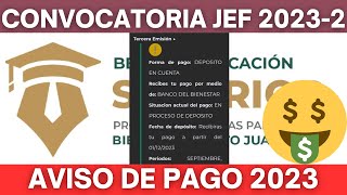 INICIAN los Pagos de la Beca Jóvenes Escribiendo el Futuro 20232 Diciembre [upl. by Enenstein]