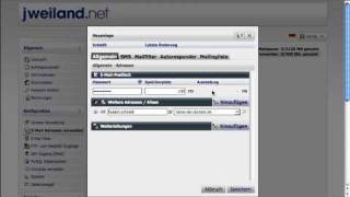 TYPO3 Hosting von jweilandnet EMail Konto einrichten [upl. by Ahsenik]