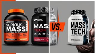 Serious Mass Optimum Nutrition vs Mass Tech MuscleTech Which is Better [upl. by Sigfried]