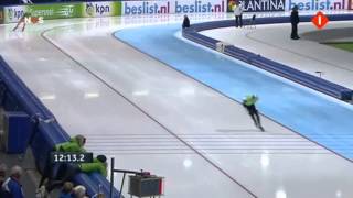 Schaatsen de NK afstanden Sven KramerJorrit Bergsma 10 km 27102013 [upl. by Redep932]