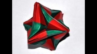 Origami  how to fold the Most Puzzling Christmas Decoration [upl. by Harrell]