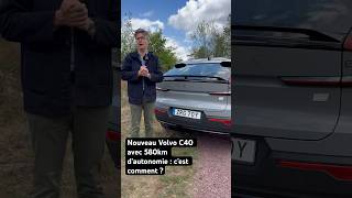 Nouveau Volvo C40 avec 580km d’autonomie c’est comment [upl. by Fisa942]