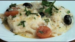 Bacalao fácil riquísimo Vídeo receta 143 Aquí cocinamos todos Cooking recipe [upl. by Ahtelra]