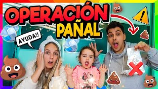 OPERACIÓN PAÑAL en FAMILIA 💩⚠️QUITAMOS el Pañal a Nuestra BEBÉ y hace CACA en el ARMARIO de MAMÁ😱😅 [upl. by Ydrah]