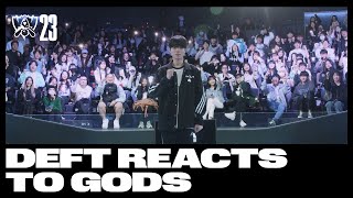 Deft Reacts to GODS  Worlds 2023 [upl. by Yddor524]