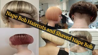 Best Nape Bob Haircuts Collection of 2023Shaved Nape Bob Haircuts  Most Trending Bob Haircuts [upl. by Massimiliano]