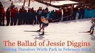 The Ballad of Jessie Diggins Visiting Theodore Wirth Park in February 2024 [upl. by Chicoine]