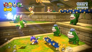 ☀ Super Mario 3D World 45 Spikes Lost City \ All Stars amp Stamp 100 Walkthrough [upl. by Altheta]