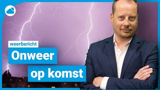 Weerbericht 17 juni Broeierig warm maar wanneer komt het onweer [upl. by Laicram]