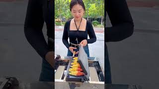 🥰 Satisfying with street food 🥳 streetfood satisfying satisfyingvideo [upl. by Ariaz]