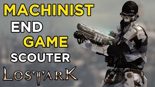 Lost Ark Machinist Endgame Gameplay Demo  Scouter Legacy of Evolution Transformation  Gunner [upl. by Eatnahc638]