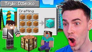 Włączyłem TRYB DZIECKO na Wojanowicach w Minecraft [upl. by Eusoj]