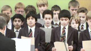 Adams Grammar School Assembly  quotSomething Inside So Strongquot by Gary Hickey and Year 7 [upl. by Ilyk]