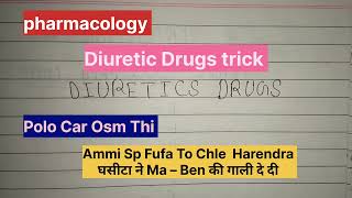 Diuretic Drugs name easy trick pharmacologybsc nursing 2nd year diuretics drugs [upl. by Spence462]