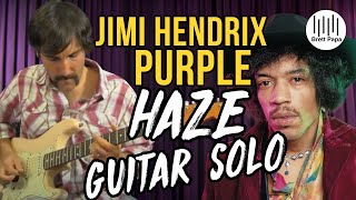 Jimi Hendrix  Purple Haze  Guitar Solo Lesson [upl. by Esilanna]