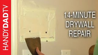 Repair Drywall in 14 Minutes [upl. by Eeuqram]