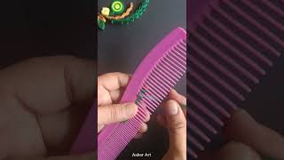 Comb Quilling Leaf Tutorial Create Stunning Paper Art 🍃 shorts [upl. by Malti]