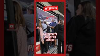 🔴 CAUGHT BOLDLY STEALING 🤯 Pickpockets stopped by locals on Rome’s metro Thief Viral Shorts [upl. by Areid201]