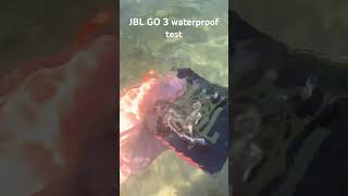 JBL go 3 waterproof test waterproof test t [upl. by Kenrick]