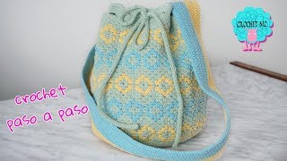 Mochila a crochet  paso a paso [upl. by Malita]