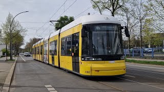 Tram Berlin  Mitfahrt in der M4 von SiegfriedstraßeJosefOrloppStraße bis Zingster Straße im F8Z [upl. by Batish]