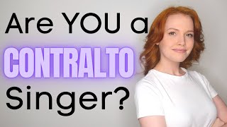 Are YOU an CONTRALTO Singer The LOWEST Female Voice Classification Explained In Simple Terms [upl. by Esilahc]