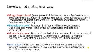 Stylistic Analysis [upl. by Lletniuq460]