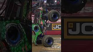 Jurassic Attack Monster Truck  Monster Jam 2 Wheel Skills [upl. by Berthe]