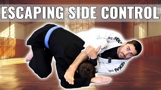 Escape Bottom Side Control for Beginners  BJJ 2024 [upl. by Sorvats]