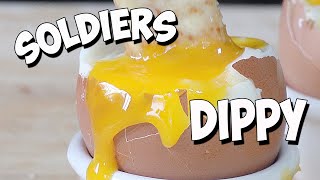 Dippy Soft Eggs and Soldiers  Soft Boiled egg and soldiers [upl. by Athenian]