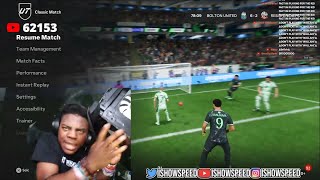 iShowSpeeds PC Falls On Him During FIFA💀STARTS CRYING [upl. by Haliak]