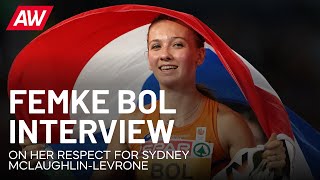 Femke Bol on her respect for Sydney McLaughlinLevrone changing stride patterns and Olympic goals [upl. by Harihs]