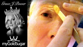 DIY Eyebrow Shaping using Sugaring  Vadazzlecom [upl. by Nevar]