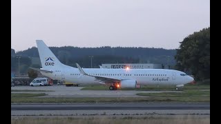 Full HD  quotRAREquot  B7378BK  AirExplore quotSunset take offquot at EDJAMemmingen Airport  092018 [upl. by Hermina44]