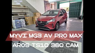 MYVI MG3 FL Aros Ts10 360 Camera  Full Function canbus [upl. by Ardnak]