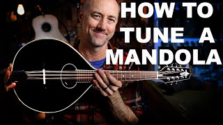 HOW TO TUNE A MANDOLA [upl. by Enohpesrep771]