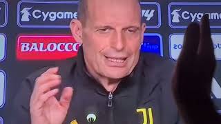 ALLEGRI PRESO A SCHIAFFI IN CONFERENZA STAMPA DA MAX LEJESONFE [upl. by Aenej3]