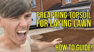 PREP amp LEVELING AN AREA TO LAY TURF HOW TO GUIDE [upl. by Ciro]