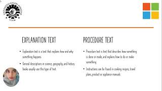 THE DIFFERENCE BETWEEN EXPLANATION AND PROCEDURE TEXT [upl. by Banks]