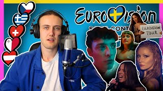 Reagerar på Eurovision Song Contest 2024  DEL 4  AUT MLT SUI GRE CZE [upl. by Azirb]